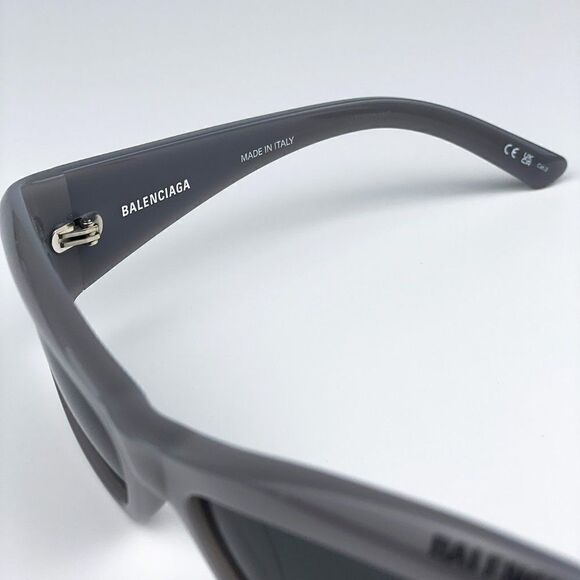 SALE! NEW Balenciaga BB0266S 003 Grey Rectangle Unisex Sunglasses